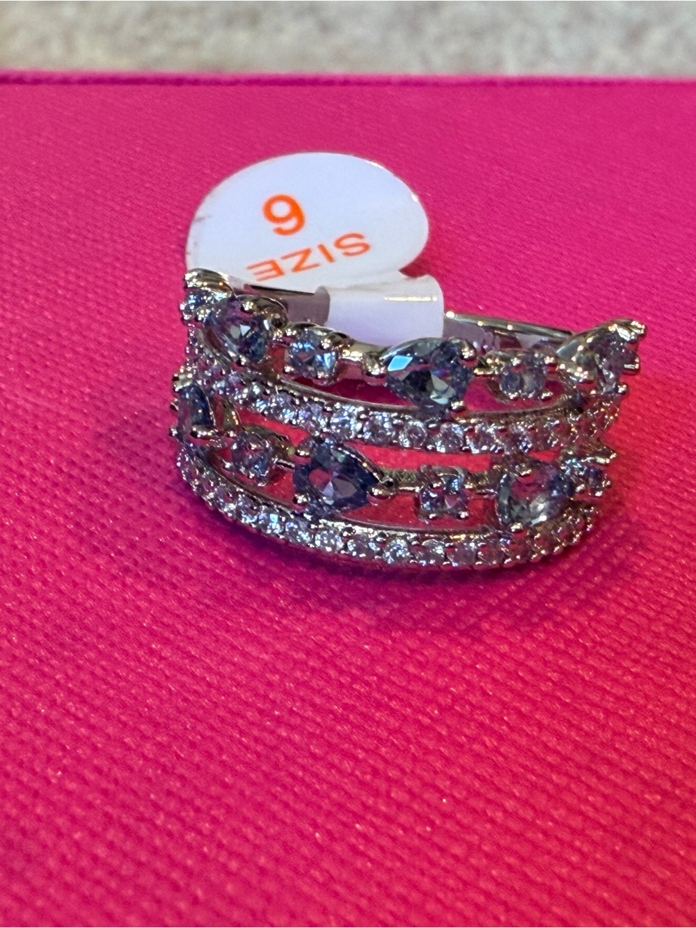 Bomb party OG ring. Blue spinel - Size 6